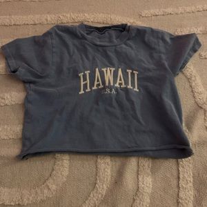 john galt/brandy melville hawaii cropped shirt